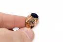 Ring Vintage Sapphire Originálny vintage 14K Produkt s Pink Gold VRC078R